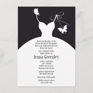 4,5 x 6,25" invitation élégante de Fête de la