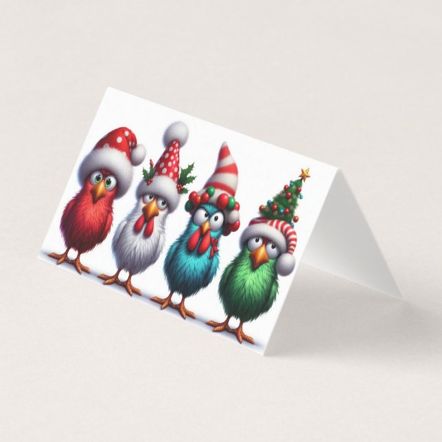 4 BIRDS Folded Card (Front)