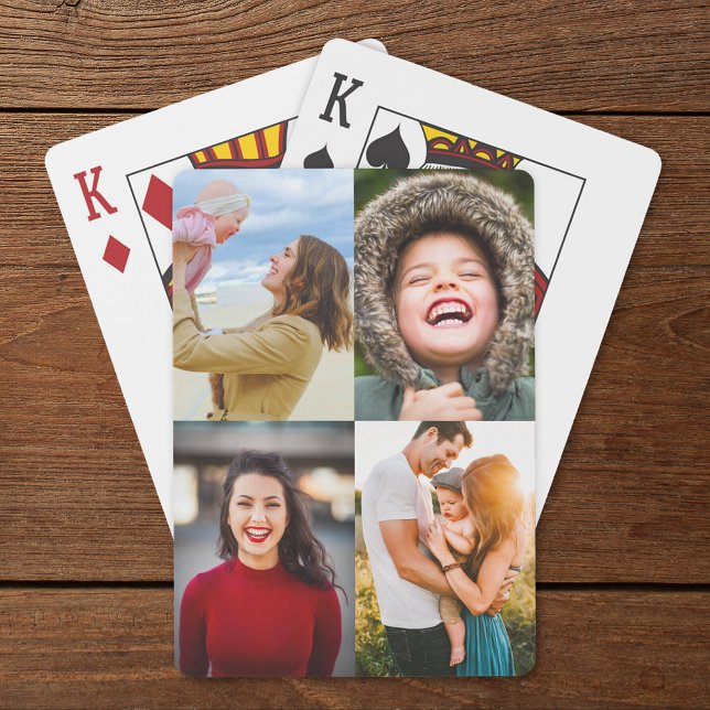 4 cartes de jeu Modèle photo (Créateur téléchargé)