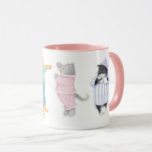 4 CHAUSSURES EN PAJAMAS Combo Mug Rose