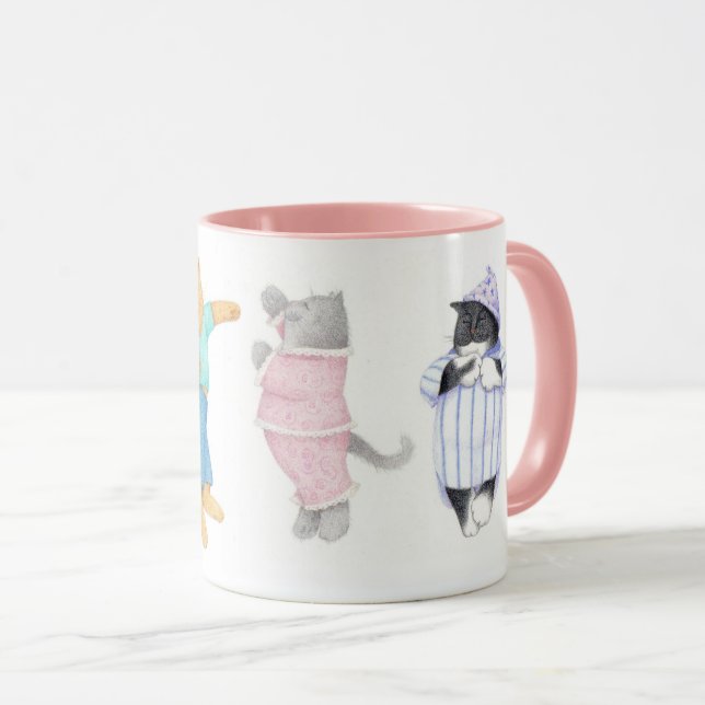 4 CHAUSSURES EN PAJAMAS Combo Mug Rose (Devant droit)