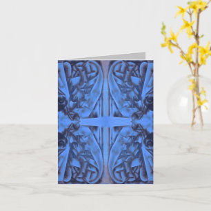 4 chiffres dans la carte Abstraite bleue