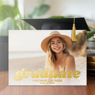 4 Faire-part photo Invitation de la fête de gradua