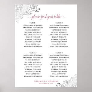 4 Frilles de tableau Mariage Rose de tableau en b