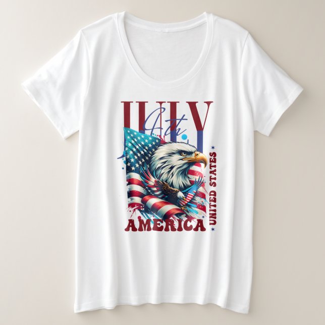 4 juillet American Eagle Sublimation-61904 (Design devant)