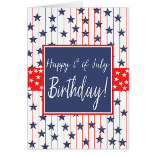4 juillet Anniversaire Étoiles et rayures