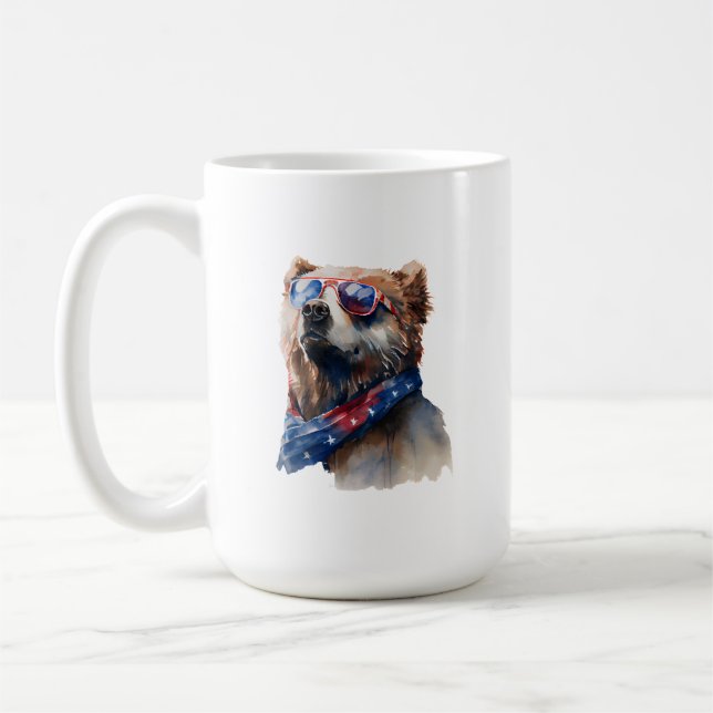4 juillet Bear Mug (Gauche)