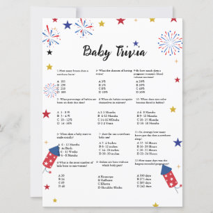 4 juillet bébé trivia jeu baby shower