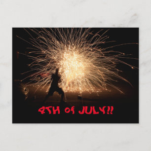 4 JUILLET ! ! carte postale