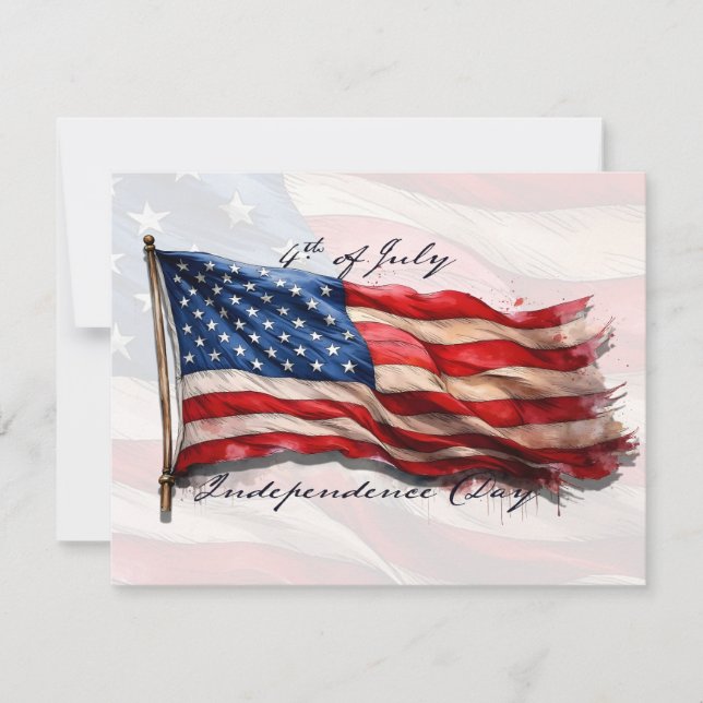 4 juillet - Célébrer avec le drapeau américain (Devant)