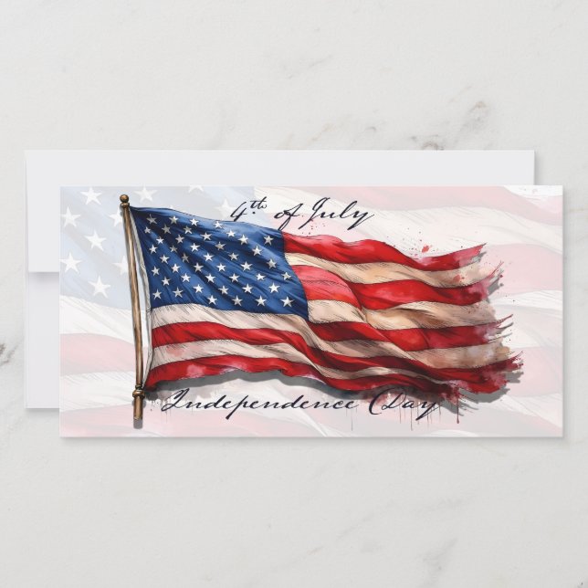4 juillet – Célébrez avec le drapeau américain (Devant)