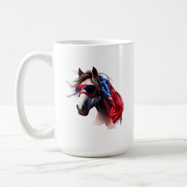 4 juillet Cheval Mug (Gauche)
