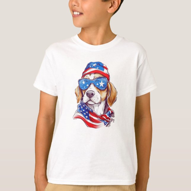 4 juillet Dog Sublimation-66361 Sweat - shirt à ca (Devant)