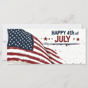 4 juillet - Drapeau américain artistique éclabouss