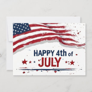 4 juillet - Drapeau américain artistique éclabouss