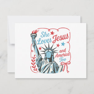 4 juillet Elle aime Jésus et l'Amérique aussi Chri