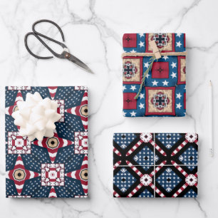 4 juillet ENSEMBLE DE PAPIER À DRAPEAU AMÉRICAIN D