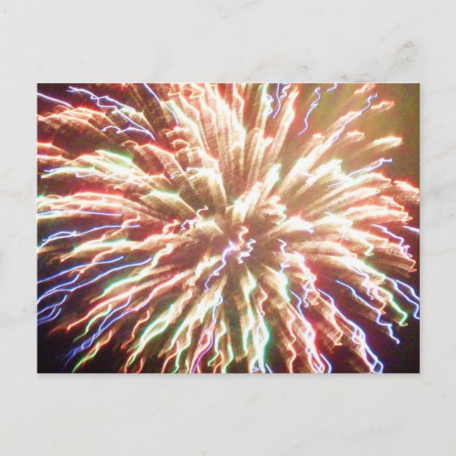 4 juillet FIREWORKS BEAUTY carte postale (Devant)