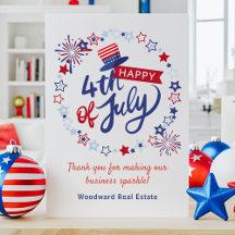 4 juillet heureux | Carte de budget Merci