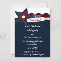 4 juillet invitations de la fête de l'indépendance