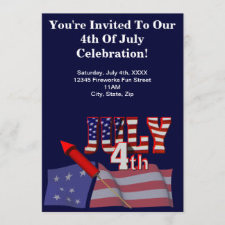 4 juillet invitations de partie