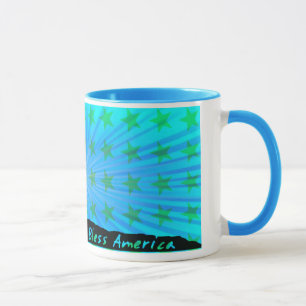 4 juillet Iwo Jima God Bless America Ceramic Mug