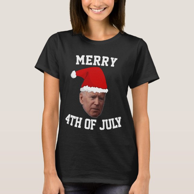 4 juillet JOE BIDEN FUNNY MERRY T-SHIRTS TEE - SHI (Devant)