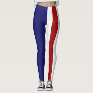 4 juillet Leggings rouges, blancs et bleus