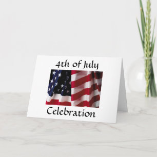 4 juillet Modèle d'invitation