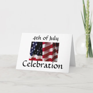4 juillet Modèle d'invitation