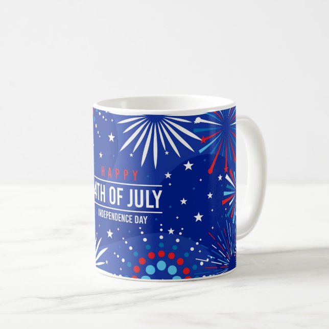 4 juillet Mug de café (Devant droit)