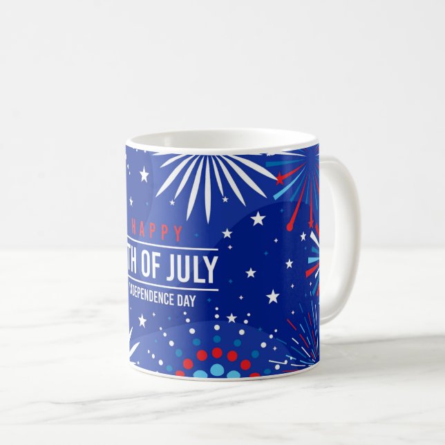 4 juillet Mug de café (Devant droit)