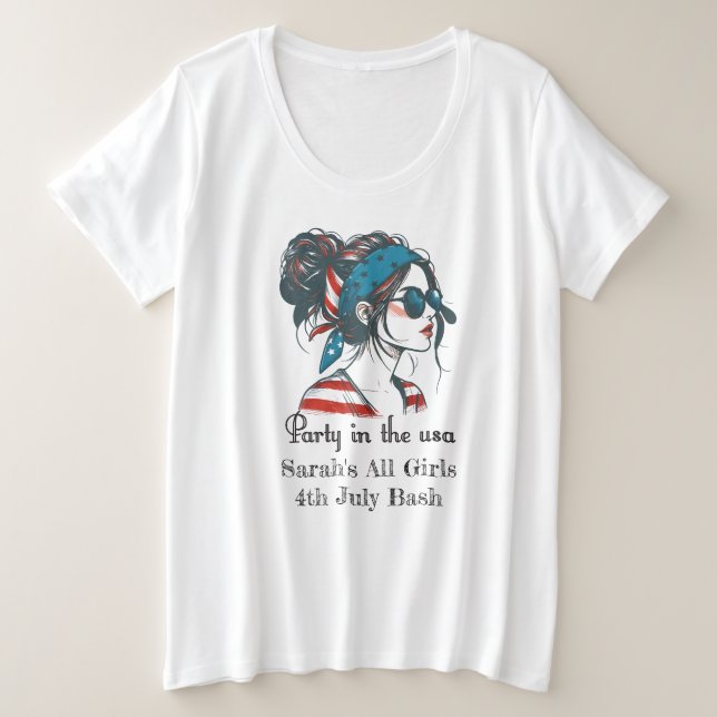 4 juillet personnalisé (Design devant)