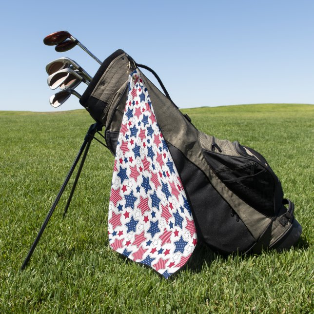 4 juillet serviette de golf (Vert)