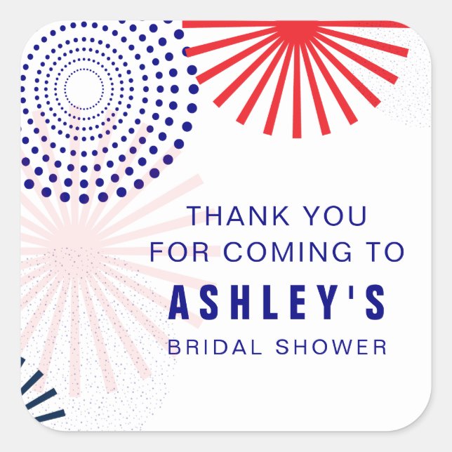 4 juillet Stickers Fireworks pour Favoriser les ét (Devant)