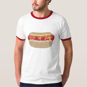 4 juillet T-shirt de hot dog