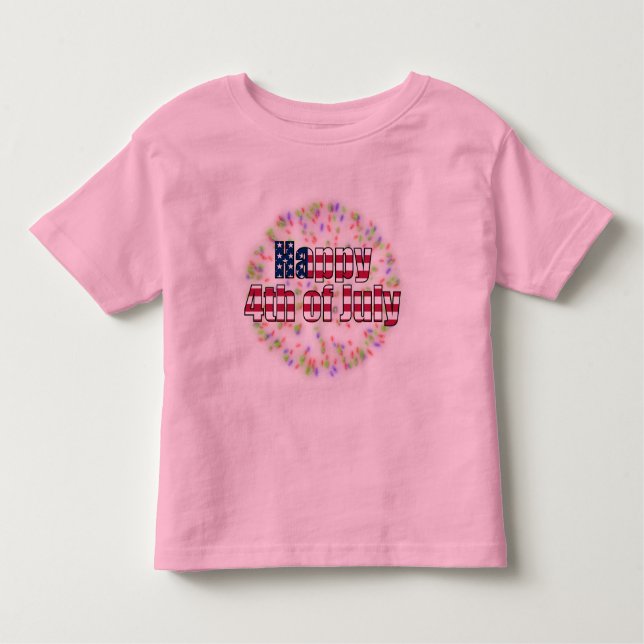 4 juillet T-shirt heureux de sonnerie d'enfant en (Devant)