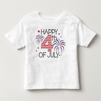 4 juillet T-shirt heureux d'enfant en bas âge