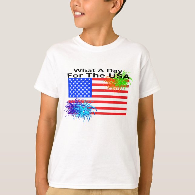 4 juillet T-shirt patriotique (Devant)