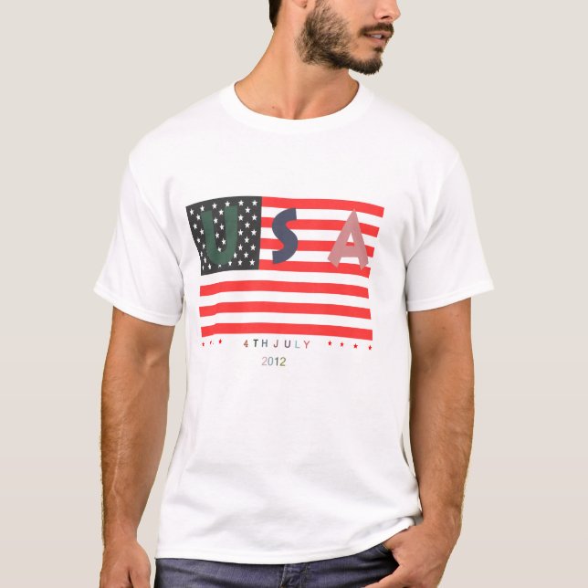4 juillet T-shirt patriotique (Devant)