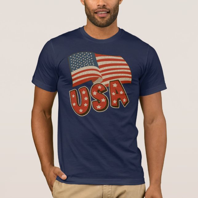 4 juillet T-shirts des Etats-Unis (Devant)