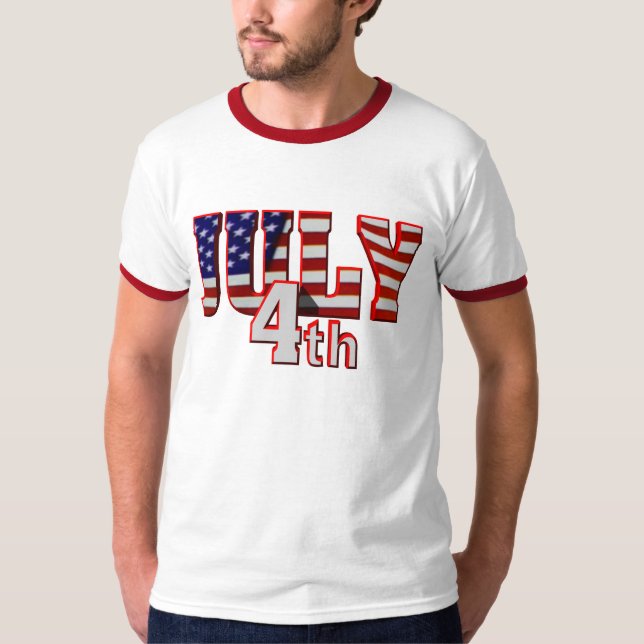 4 juillet T-shirts patriotique (Devant)