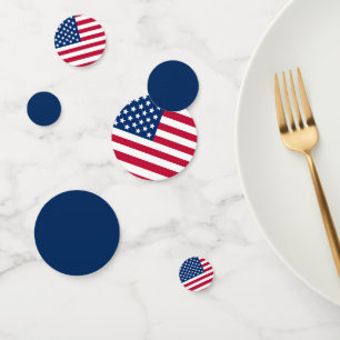 4 juillet Table Confetti