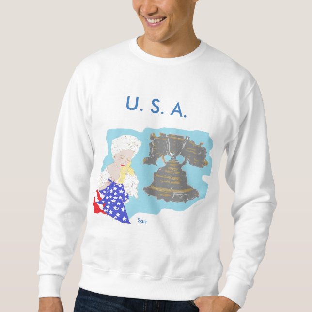4 juillet TH Sweatshirt de base masculin / U.S.A. (Devant)