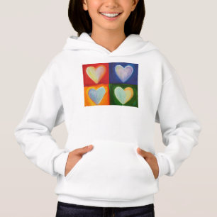 4 Love Hearts Art Custom Sweat - shirt à capuche S
