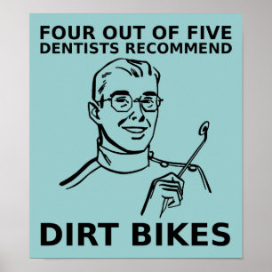 4 Médecins sur 5 en Motocross de VTT Affiche