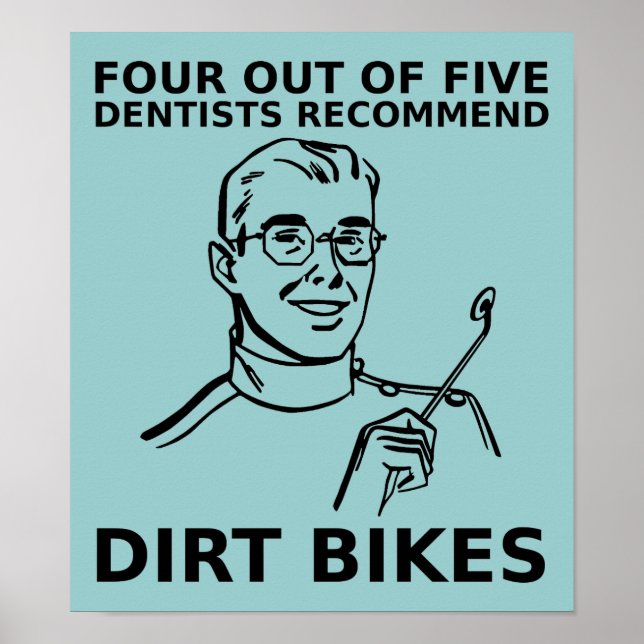 4 Médecins sur 5 en Motocross de VTT Affiche (Devant)