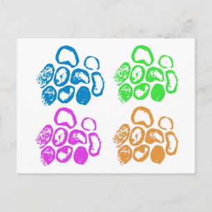 4 Motifs de virus - Carte postale