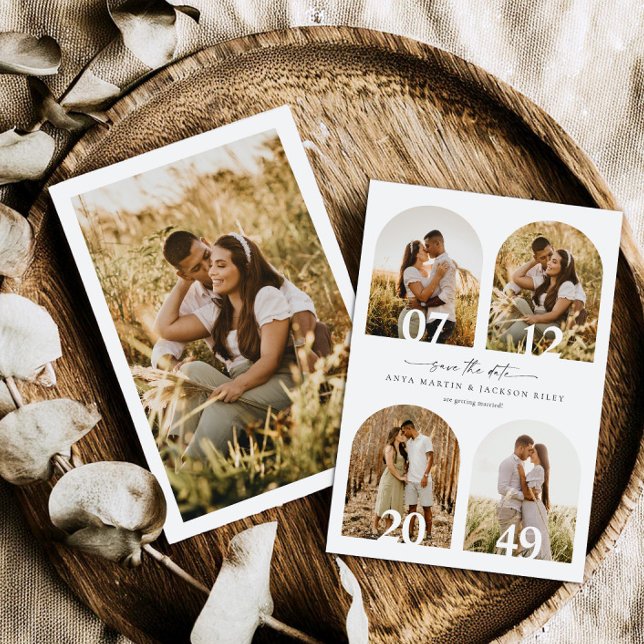 4 Photo Arche Save The Date Annonce de Mariage (Créateur téléchargé)