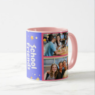 4 Photo Collage de l'école Amis Mug